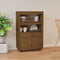 vidaXL - Hoge - kast - 67x40x108,5 - cm - massief - grenenhout - honingbruin