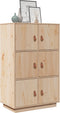 vidaXL - Hoge - kast - 67x40x108,5 - cm - massief - grenenhout