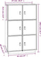vidaXL - Hoge - kast - 67x40x108,5 - cm - massief - grenenhout - honingbruin