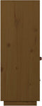 vidaXL - Hoge - kast - 67x40x108,5 - cm - massief - grenenhout - honingbruin