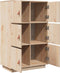 vidaXL - Hoge - kast - 67x40x108,5 - cm - massief - grenenhout