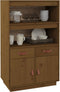 vidaXL - Hoge - kast - 67x40x108,5 - cm - massief - grenenhout - honingbruin
