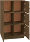 vidaXL - Hoge - kast - 67x40x108,5 - cm - massief - grenenhout - honingbruin