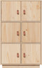 vidaXL - Hoge - kast - 67x40x108,5 - cm - massief - grenenhout
