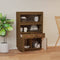 vidaXL - Hoge - kast - 67x40x108,5 - cm - massief - grenenhout - honingbruin