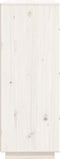 vidaXL - Hoge - kast - 67x40x108,5 - cm - massief - grenenhout - wit