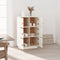 vidaXL - Hoge - kast - 67x40x108,5 - cm - massief - grenenhout - wit