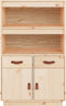 vidaXL - Hoge - kast - 67x40x108,5 - cm - massief - grenenhout - wit