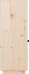 vidaXL - Hoge - kast - 67x40x108,5 - cm - massief - grenenhout - wit