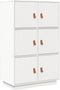 vidaXL - Hoge - kast - 67x40x108,5 - cm - massief - grenenhout - wit