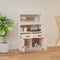 vidaXL - Hoge - kast - 67x40x108,5 - cm - massief - grenenhout - wit