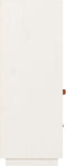 vidaXL - Hoge - kast - 67x40x108,5 - cm - massief - grenenhout - wit