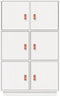 vidaXL - Hoge - kast - 67x40x108,5 - cm - massief - grenenhout - wit
