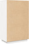 vidaXL - Hoge - kast - 67x40x108,5 - cm - massief - grenenhout - wit