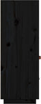 vidaXL - Hoge - kast - 67x40x108,5 - cm - massief - grenenhout - zwart