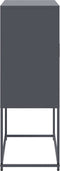 vidaXL - Hoge - kast - 68,5x38,5x107 - cm - staal - antracietkleurig