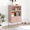 vidaXL - Hoge - kast - 68,5x38,5x107 - cm - staal - mosterdgeel