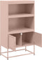 vidaXL - Hoge - kast - 68,5x38,5x107 - cm - staal - mosterdgeel