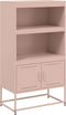vidaXL - Hoge - kast - 68,5x38,5x107 - cm - staal - mosterdgeel