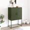 vidaXL - Hoge - kast - 68,5x38,5x107 - cm - staal - olijfgroen