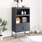 vidaXL - Hoge - kast - 68,5x38,5x107 - cm - staal - olijfgroen