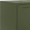 vidaXL - Hoge - kast - 68,5x38,5x107 - cm - staal - olijfgroen