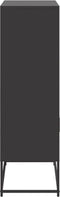 vidaXL - Hoge - kast - 68,5x38,5x107 - cm - staal - roze