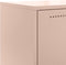 vidaXL - Hoge - kast - 68,5x38,5x107 - cm - staal - roze
