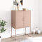 vidaXL - Hoge - kast - 68,5x38,5x107 - cm - staal - roze