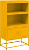 vidaXL - Hoge - kast - 68,5x38,5x107 - cm - staal - wit