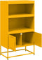 vidaXL - Hoge - kast - 68,5x38,5x107 - cm - staal - wit