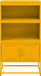 vidaXL - Hoge - kast - 68,5x38,5x107 - cm - staal - wit