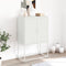 vidaXL - Hoge - kast - 68,5x38,5x107 - cm - staal - wit