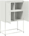 vidaXL - Hoge - kast - 68,5x38,5x107 - cm - staal - wit