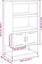 vidaXL - Hoge - kast - 68,5x38,5x123,5 - cm - staal - antracietkleurig
