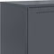 vidaXL - Hoge - kast - 68,5x38,5x123,5 - cm - staal - antracietkleurig