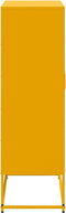 vidaXL - Hoge - kast - 68,5x38,5x123,5 - cm - staal - olijfgroen