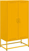 vidaXL - Hoge - kast - 68,5x38,5x123,5 - cm - staal - olijfgroen
