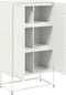 vidaXL - Hoge - kast - 68,5x38,5x123,5 - cm - staal - roze