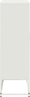 vidaXL - Hoge - kast - 68,5x38,5x123,5 - cm - staal - roze