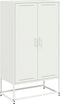vidaXL - Hoge - kast - 68,5x38,5x123,5 - cm - staal - roze