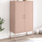 vidaXL - Hoge - kast - 68,5x38,5x123,5 - cm - staal - roze