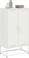 vidaXL - Hoge - kast - 68,5x38,5x123,5 - cm - staal - roze
