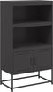 vidaXL - Hoge - kast - 68,5x38,5x123,5 - cm - staal - zwart