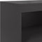 vidaXL - Hoge - kast - 68,5x38,5x123,5 - cm - staal - zwart