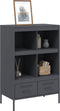 vidaXL - Hoge - kast - 68x39x101,5 - cm - staal - antracietkleurig