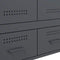vidaXL - Hoge - kast - 68x39x101,5 - cm - staal - antracietkleurig