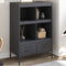 vidaXL - Hoge - kast - 68x39x101,5 - cm - staal - antracietkleurig