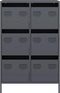 vidaXL - Hoge - kast - 68x39x101,5 - cm - staal - antracietkleurig