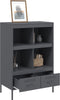 vidaXL - Hoge - kast - 68x39x101,5 - cm - staal - antracietkleurig
